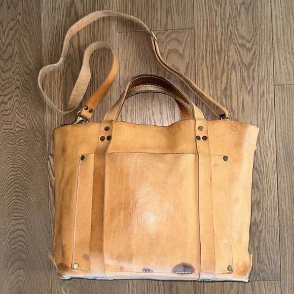 Poglia Porter Hat Holder Weather Aged Tan Beige Brown...